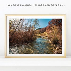 Landscape Photography, River Scene 2, Texas Hill Country Nature Photography, Modern Decor, River Wall Art Print, Wall Decor