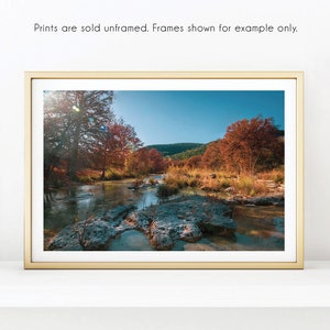 Landscape Photography, River Scene 3, Texas Hill Country Nature Photography, Modern Decor, River Wall Art Print, Wall Decor