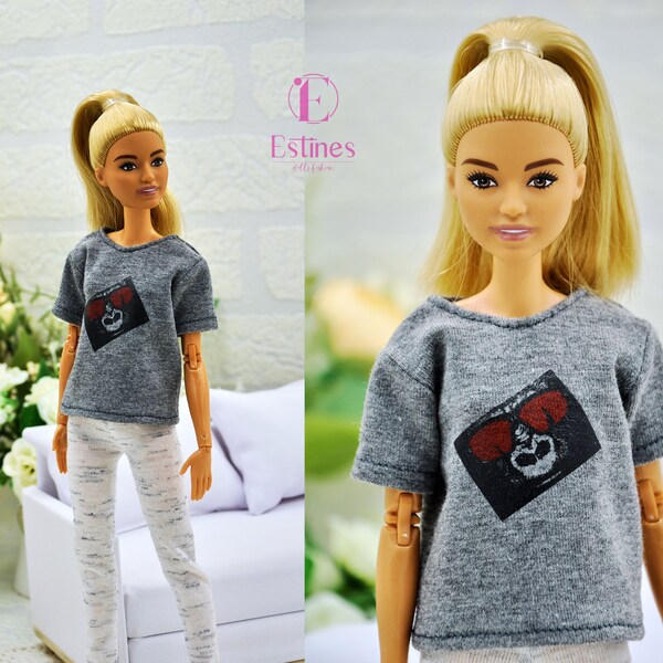 T-shirt for dolls , realistic clothes for dolls, blouse for made to move doll