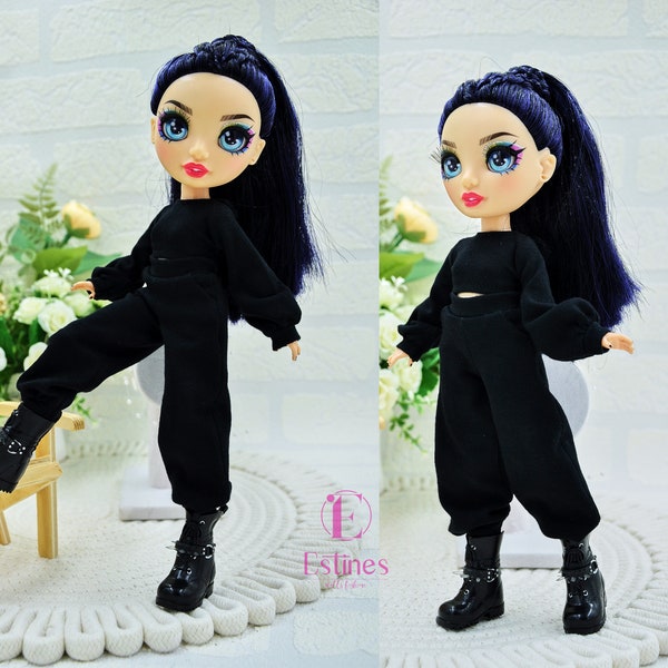 Sweatsuit for Rainbow high doll / Baggy pants with pocket and sweatshirt for dolls