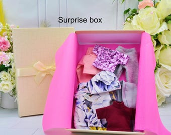 Surprise box with random doll clothes, realistic clothes for 1/6 scale dolls