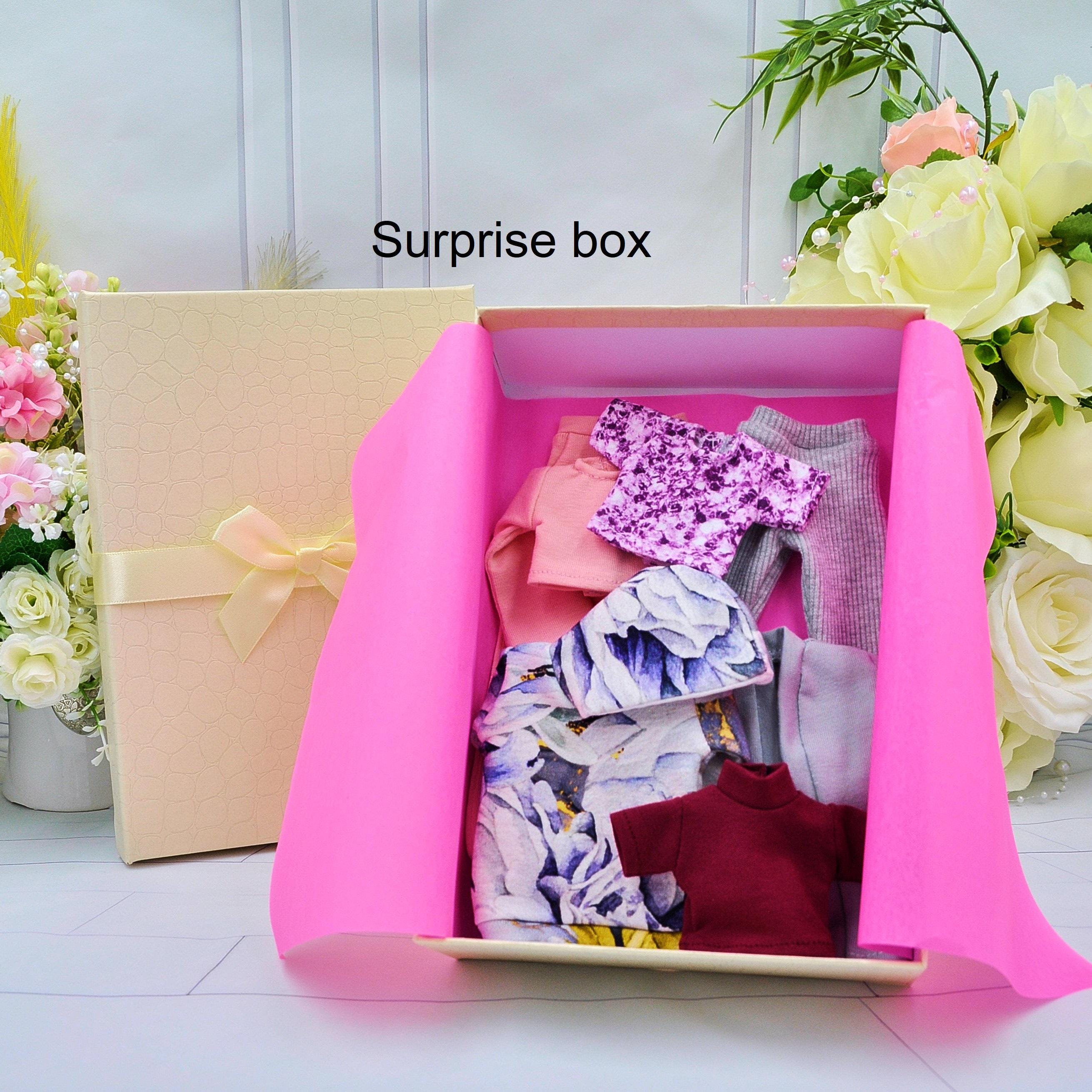 Random Surprise Surprise Box With Random Doll Clothes, Realistic Clothes for 1/6 Scale ...