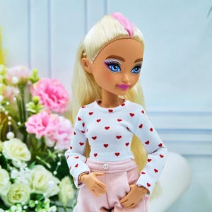 Long-sleeved blouse for dream besties doll, realistic clothes for 11.5 inches  dolls