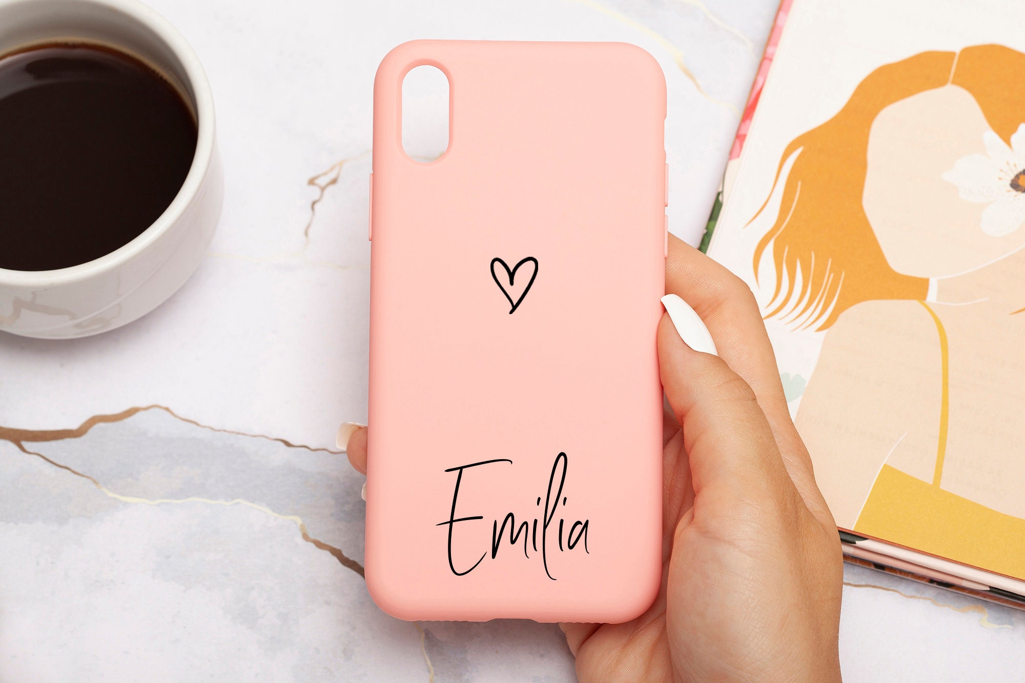 Red initial phone case monogram iphone 12 case iphone 12 Etsy