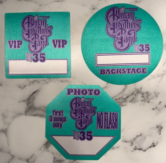 Allman Brothers Band Backstage Pass New York 03 35th Etsy