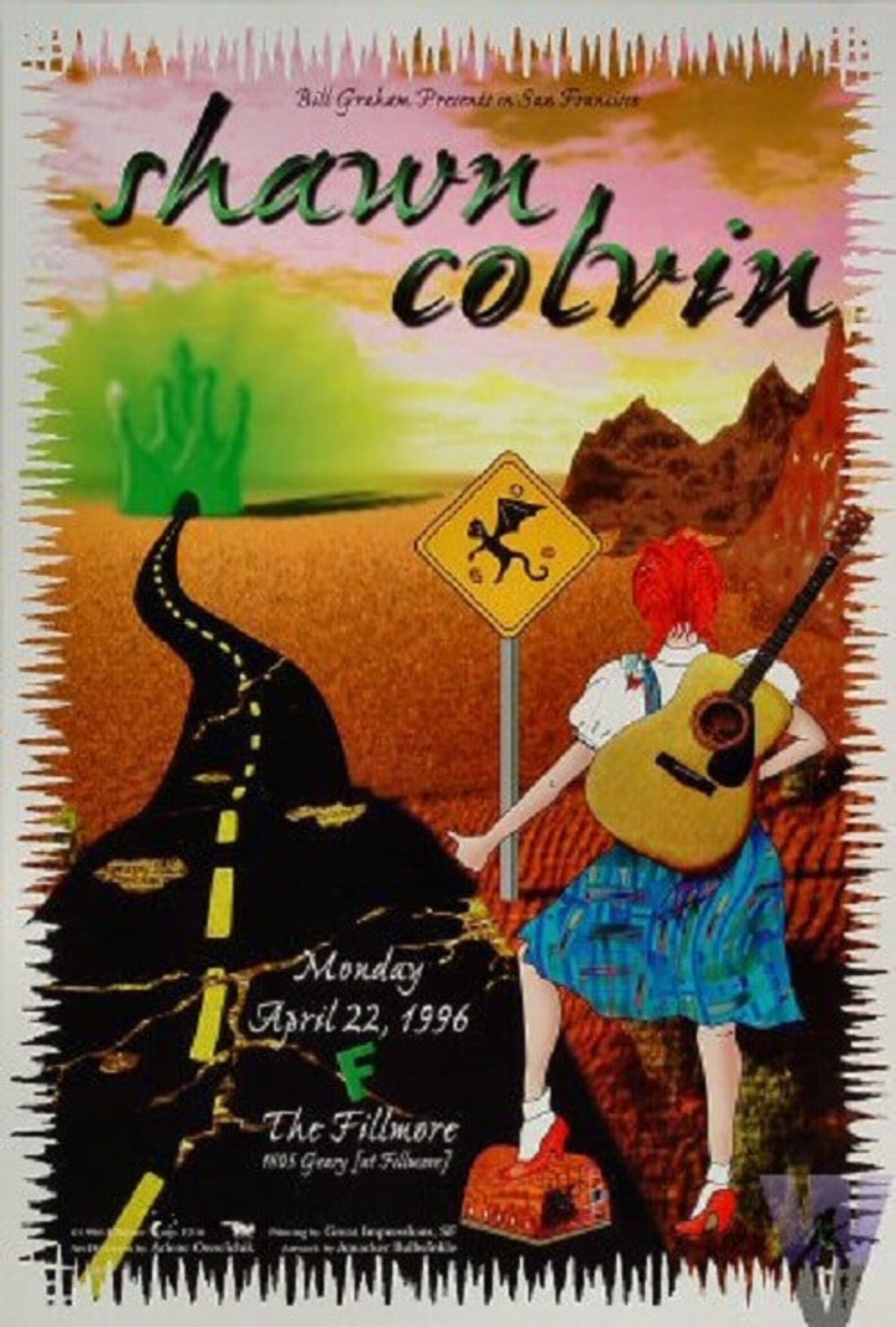 Shawn colvin poster 1996 concert Etsy