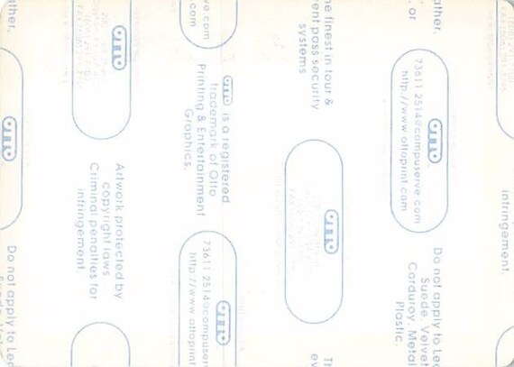 Limp Bizkit Backstage Pass 00 Blue Cloth Vip Pass Variant Etsy Australia