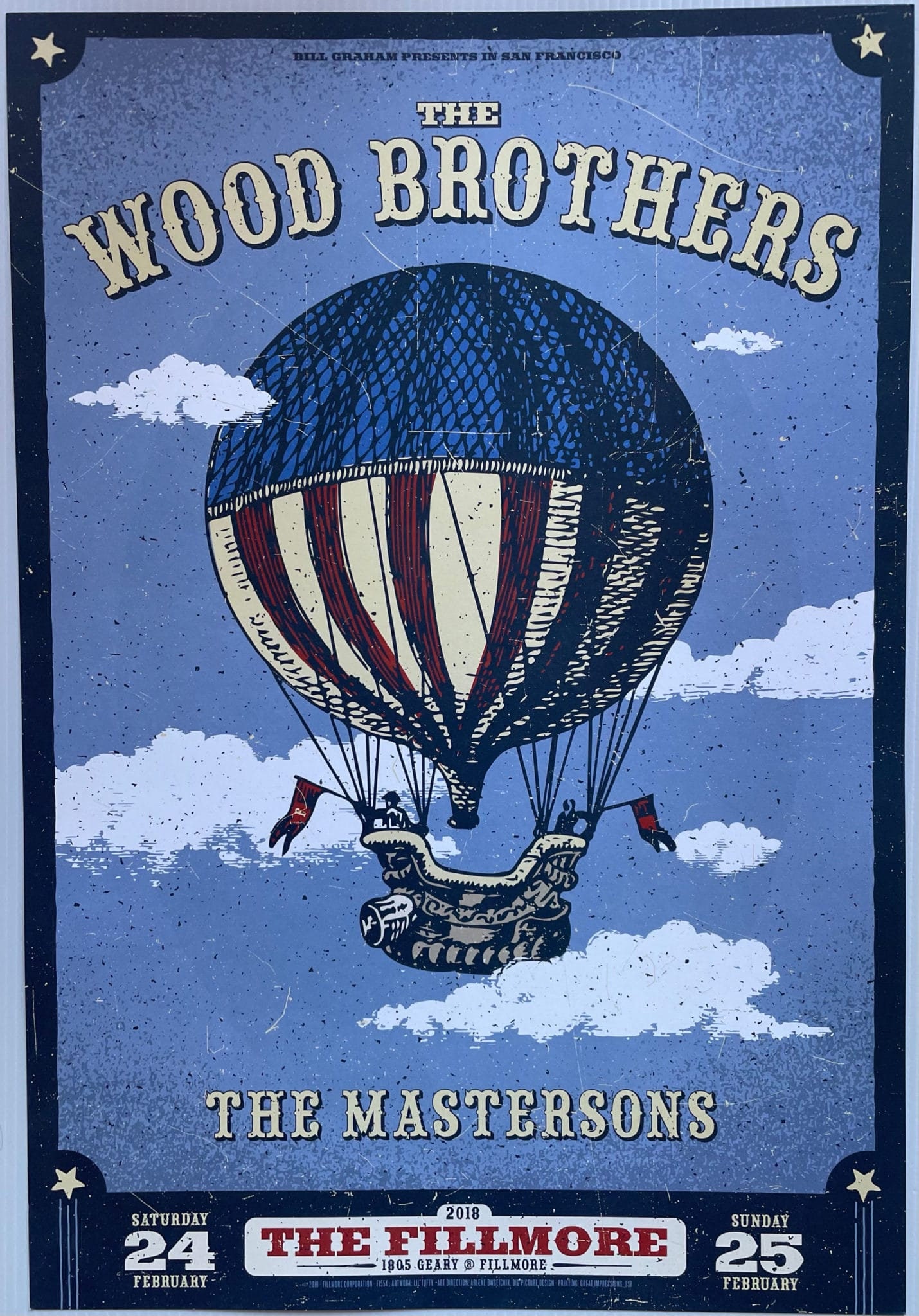 The wood brothers concert poster 2018 f1554 fillmore Etsy