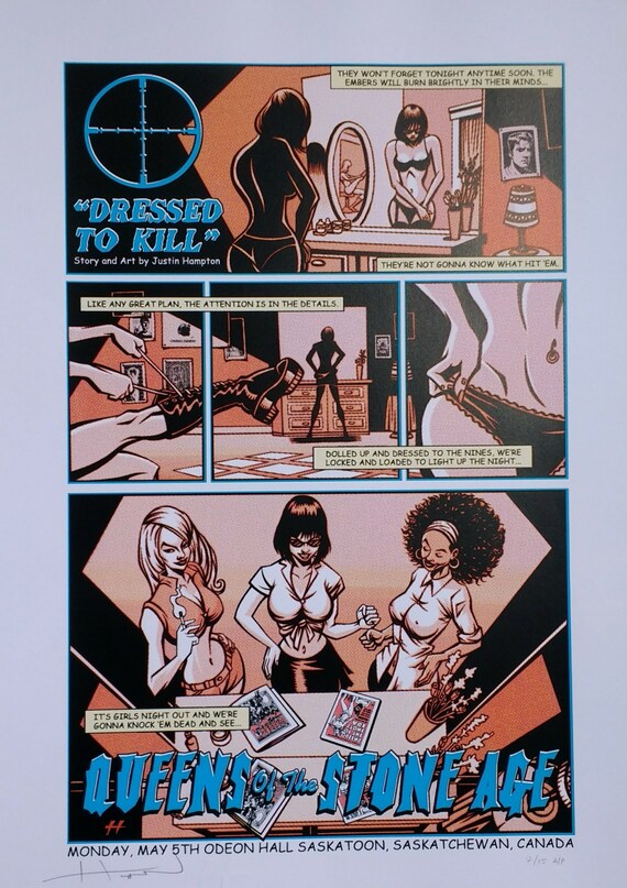 AP Queens of the Stone Age Poster by Justin Hampton AP Queens of the Stone Age Poster by Justin Hampton