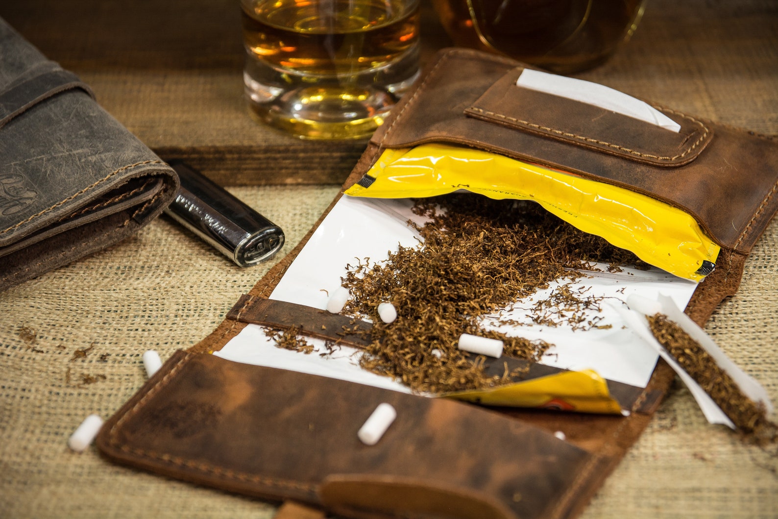 Handmade Leather Tobacco Bag Cigarette Case Tobacco Etsy