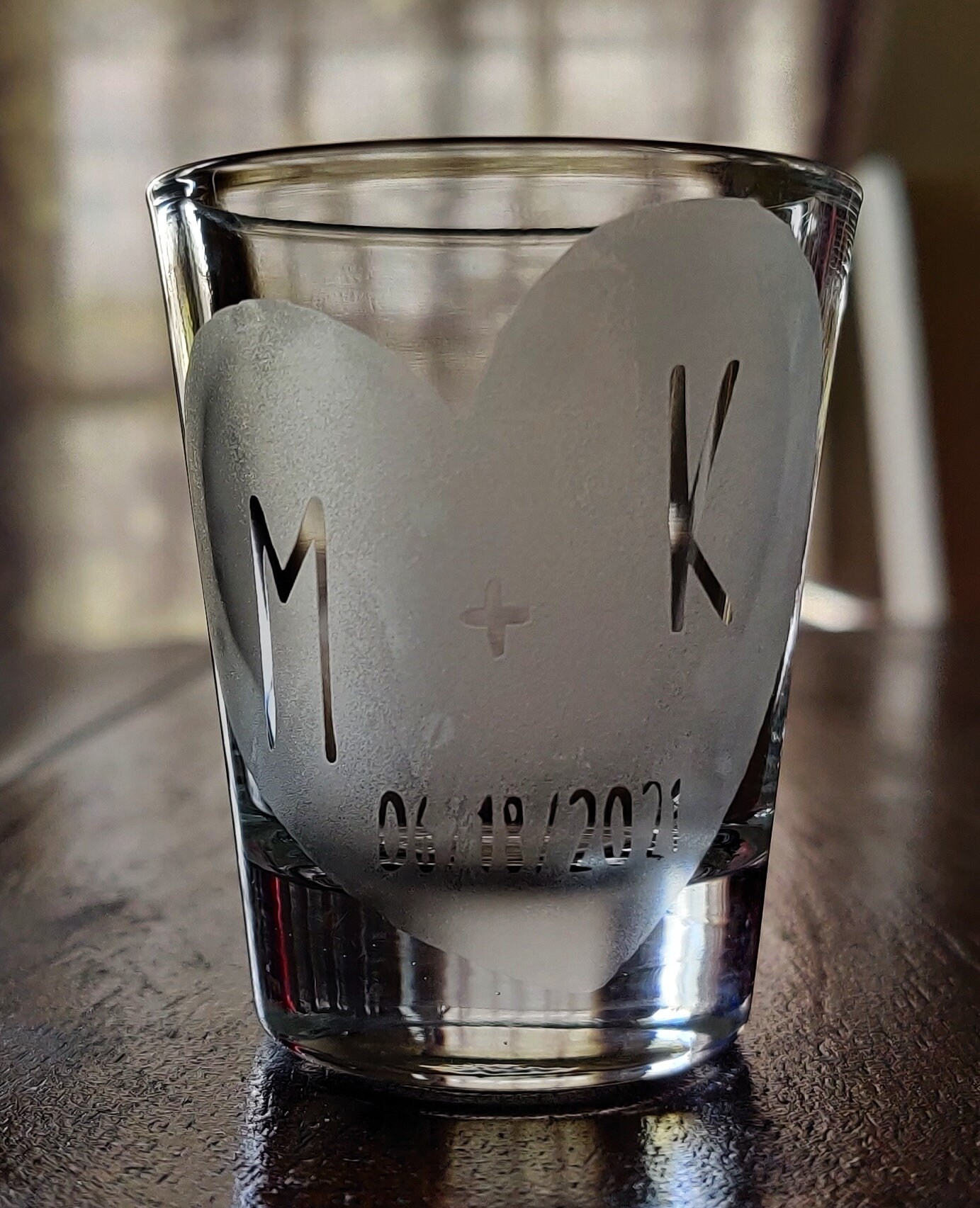 Custom Couples Shot Glass 1.5oz each Etsy