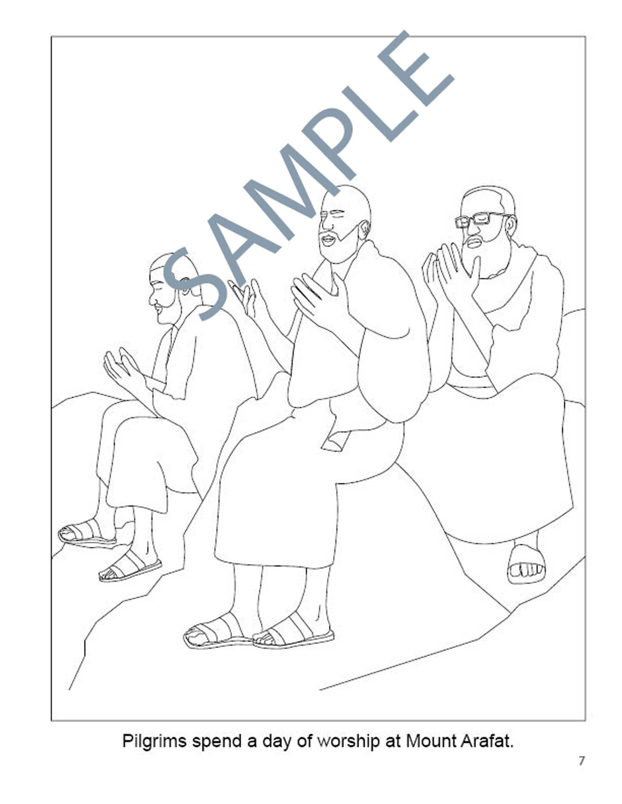 Islamic Coloring and Activity Set Printable Hajj & EID Gift | Etsy