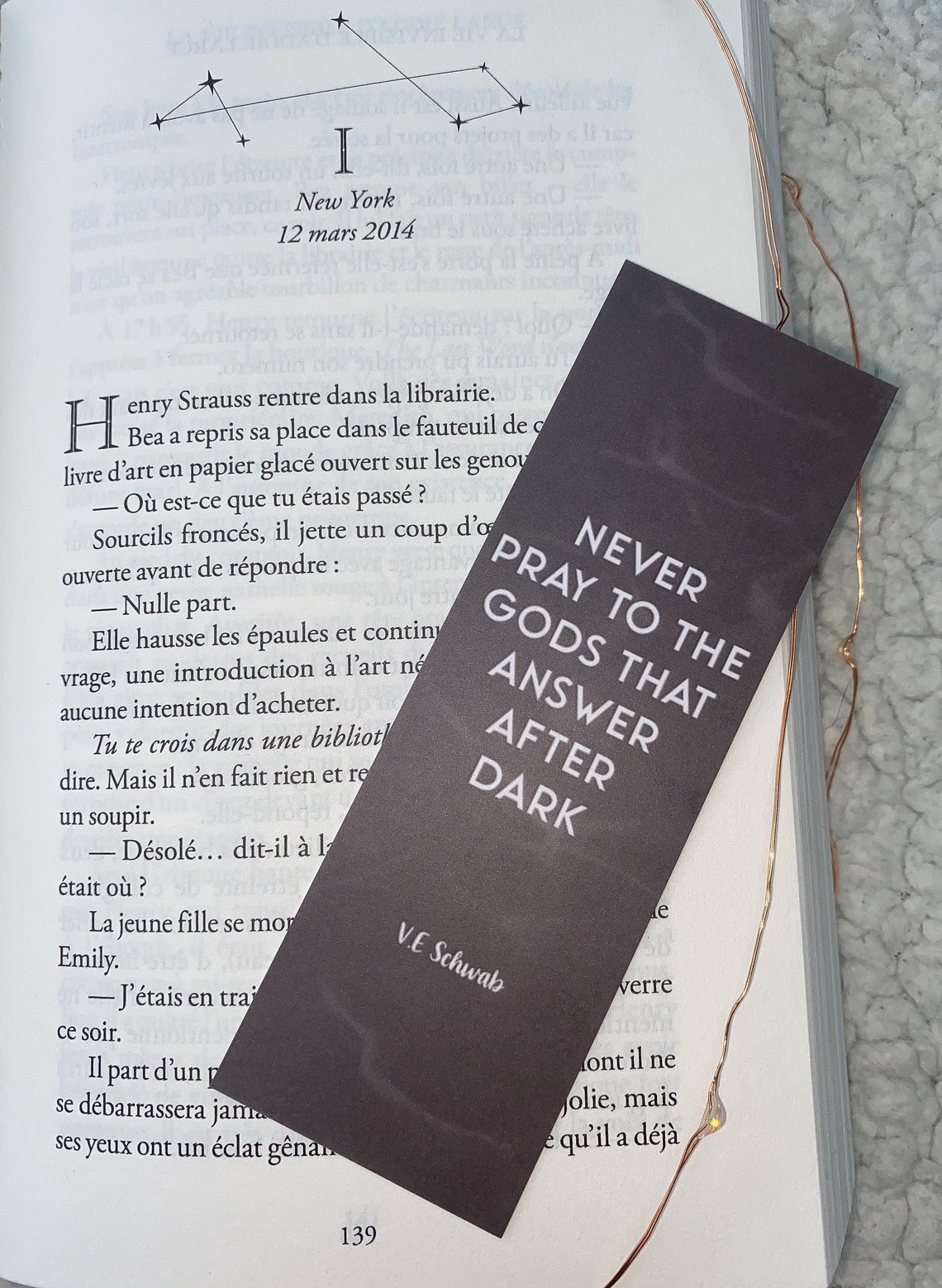 Addie LaRue Bookmark The Invisible Life of Addie La Rue Etsy