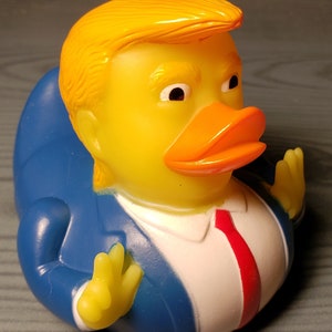 Donald Trump Duck Great for Ducking Fun for 2025 Inauguration Gift.  4 inch Duck.  Don&#39;t Wait it Ships Next Bus Day!