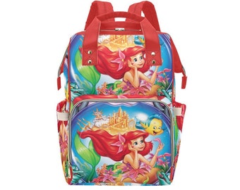 little mermaid diaper bolsa