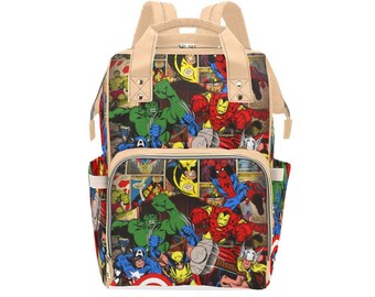 superhero diaper backpack
