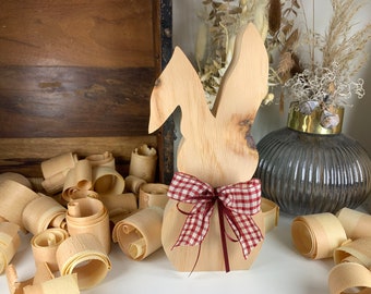 Osterhase aus Zirbe | Osterdeko | Holzhase Zirbe | Holz Dekohase | Osterliebe | Zirbenhase | Ostergeschenk | 100% handgemacht in Österreich