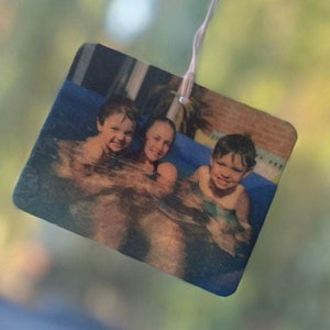 Personalised Car Air Freshener | Customised Airfreshener Photo Gifts | Car Gifts New Drivers | Small Christmas Gifts | Secret Santa Ideas