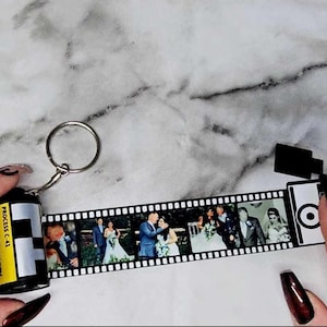 Memory Personalized Film Roll Keychain Film Keychains Personalized