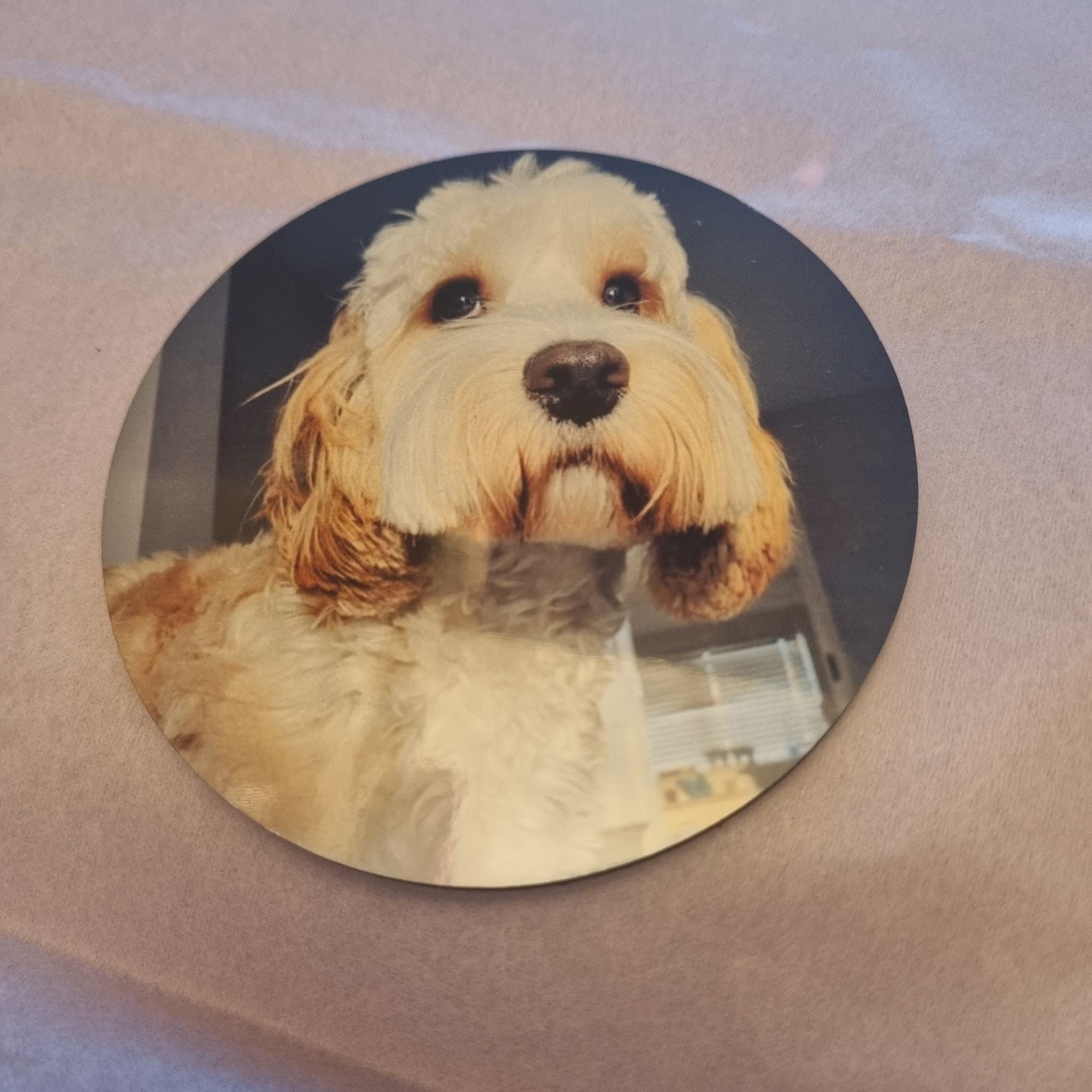 Personalised coaster with your choice of words or photo - Thumbnail 2