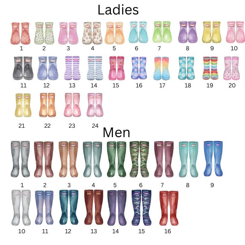 Personalised Family Chopping Board | Wellies Design | Glass Cutting Board | Gifts For Nan Mum | Christmas Idea | Mothers Day Birthday - Thumbnail 2