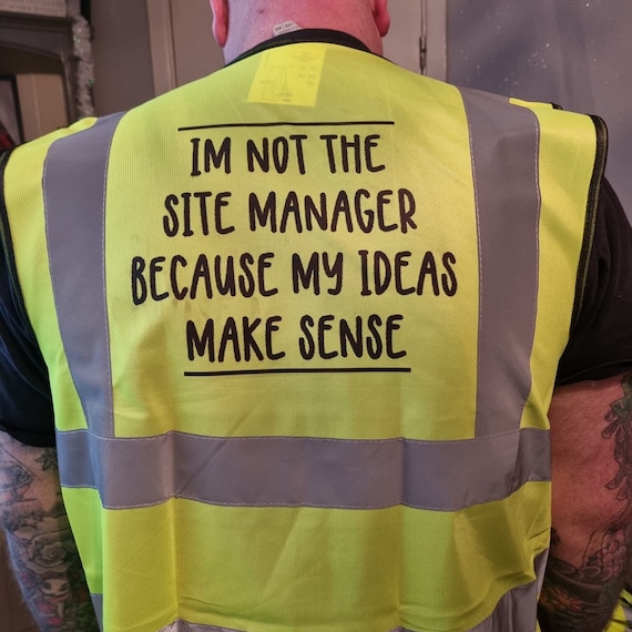 Buy High Vis Vest Funny Gift Ideas Construction Workers Plumbers