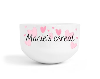 Personalised Name Ceramic Snack Bowl | Thoughtful Gifts | New Home Gift Ideas For Her | Housewarming | Popcorn Treat Movie Bowl | Kids Bowls