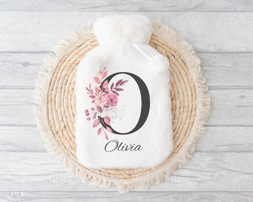 Personalised Name Hot Water Bottle Cover | Gift Teenage Girl Pamper Package | Keep Warm Ideas | Muscle Period Pain Relief | Gifts Idea Her - Image 1