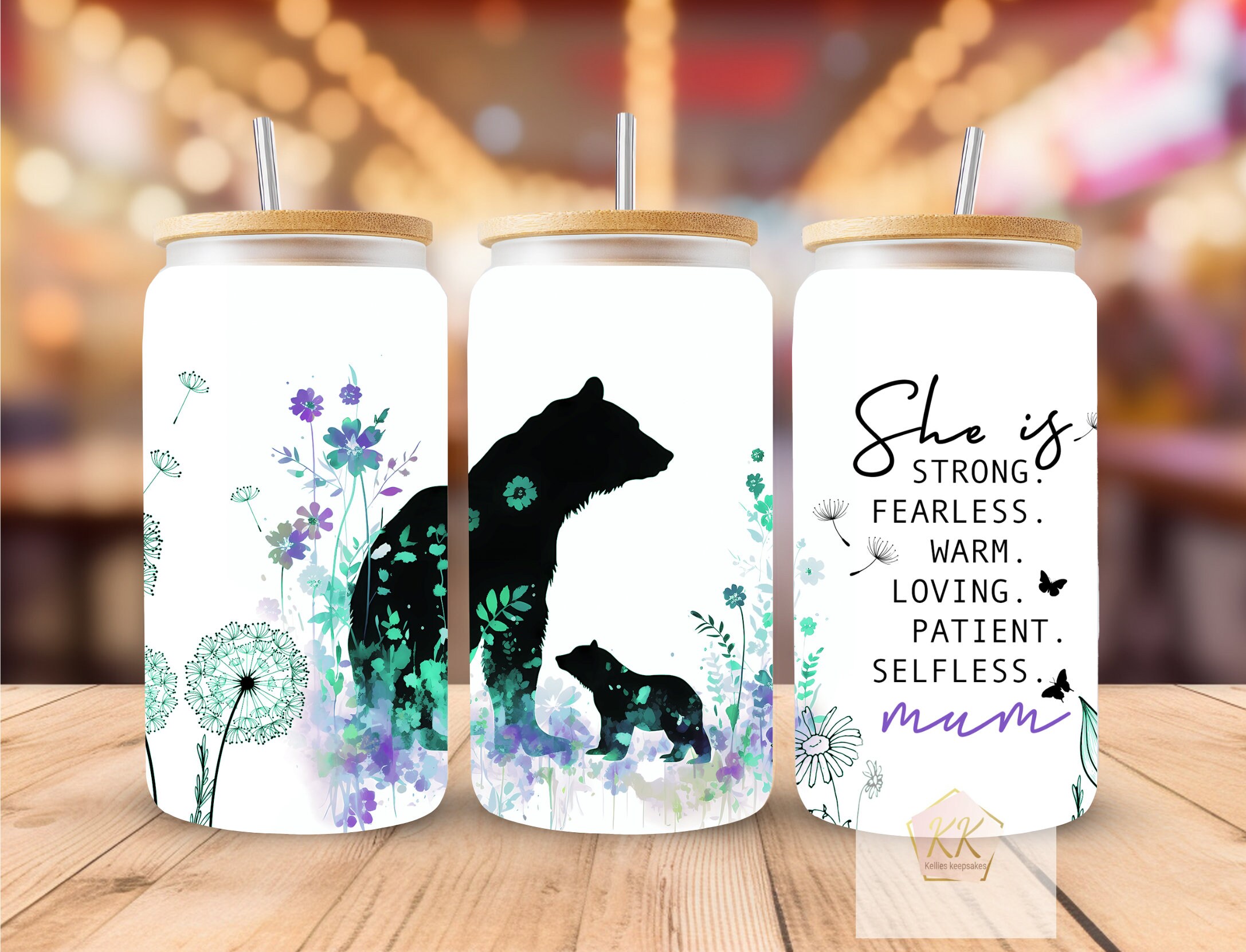 Frosted Glass Mason Jar With Straw | Mothers Day Ideas | Gifts For Her | Step Mum Gift | Iced Coffee Lover | Christmas Present Secret Santa