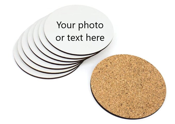 Personalised coaster with your choice of words or photo - Thumbnail 4