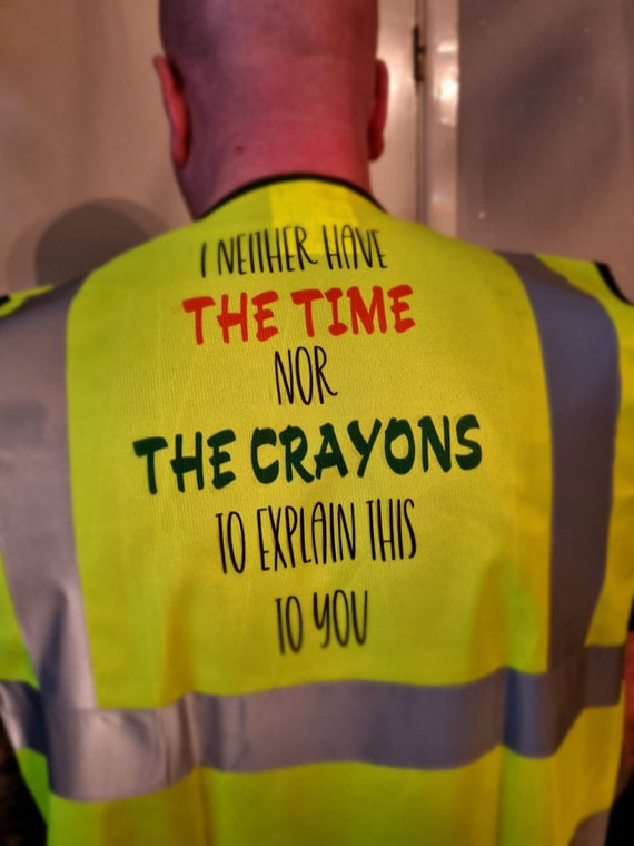 High Vis Vest Funny Gift Ideas Construction Workers Plumbers Electrician  Labourers Christmas Secret Santa Novelty Birthday Gift For Him