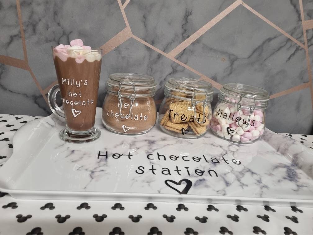 Personalised hot chocolate station. Gift for the children or grandchildren, perfect for winter afternoons and Christmas warmers - Thumbnail 3