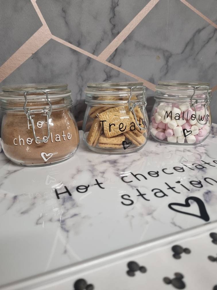 Personalised hot chocolate station. Gift for the children or grandchildren, perfect for winter afternoons and Christmas warmers - Image 1