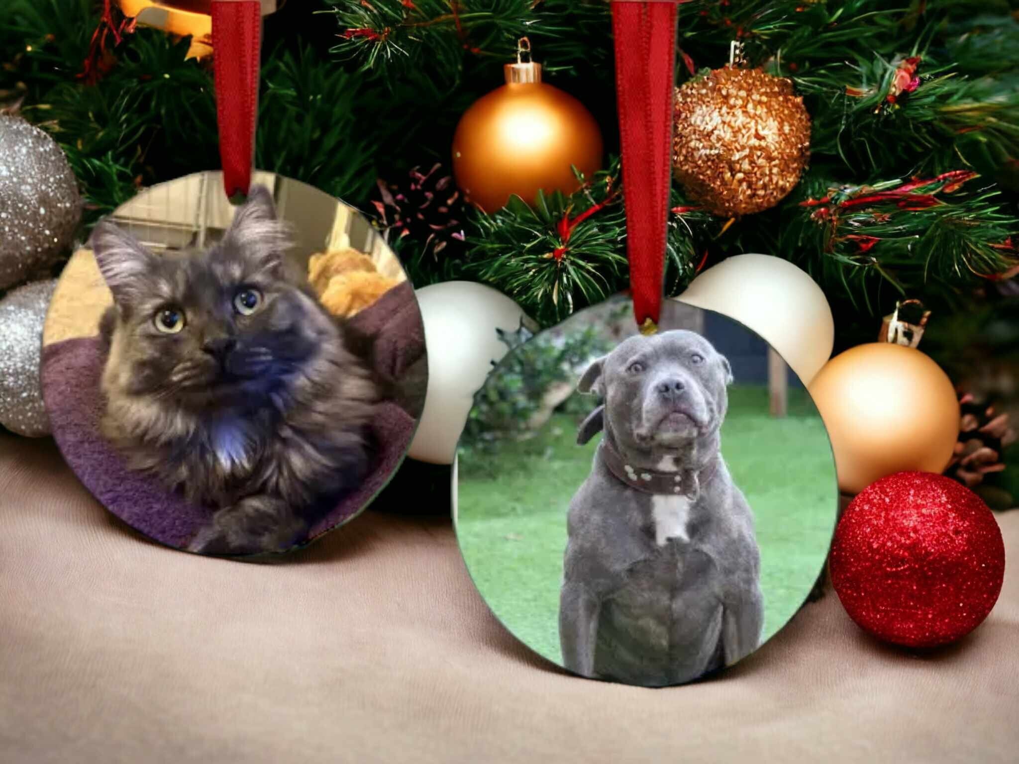 Personalised Pet Photo Baubles | Gift For Cat Dog Lovers | Christmas Decoration Ideas For Secret Santa | Stocking Presents | Hanging Decor - Image 1
