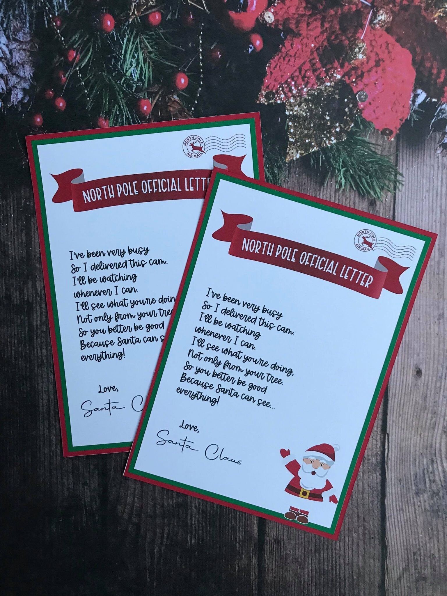 Personalised Santa Camera | Fridge Magnet and Letter From Santa | North Pole Letter | Naughty Elves Return | Father Christmas Gift | Elf - Thumbnail 3