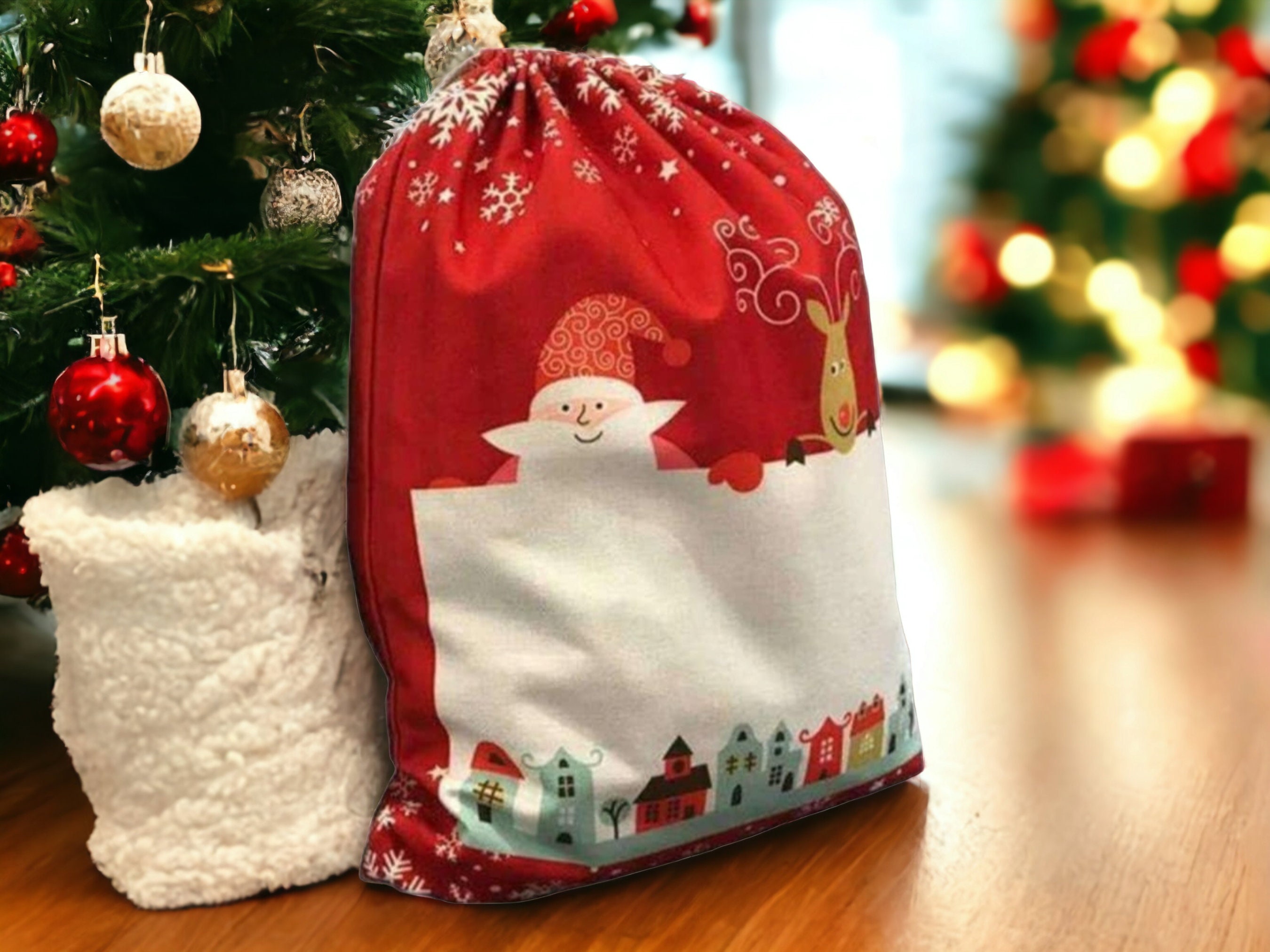Personalised Name Large Santa Sack | Luxury Christmas Sacks | Christmas Stocking | Gift bag | Good Quality Gifts For Girls | Gifts For Boys - Thumbnail 3