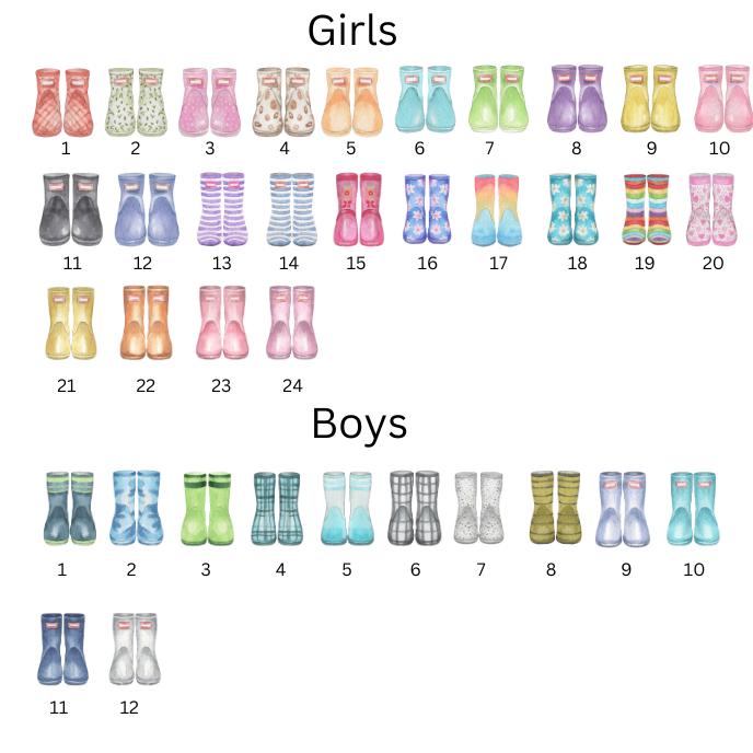 Personalised Family Chopping Board | Wellies Design | Glass Cutting Board | Gifts For Nan Mum | Christmas Idea | Mothers Day Birthday - Thumbnail 3