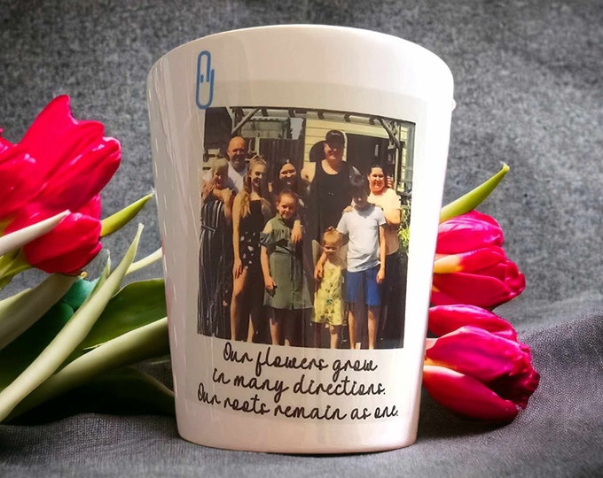 Personalised Ceramic Plant Pot | Cute Photo Gift Design | Thank You Gift Idea | Mothers Day Ideas | Nan Gifts | Mum Gift | Gifts For Her