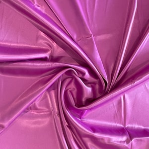 Dull Purple Solid Satin Classic Fabric - By the Yard