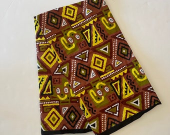 African Print Ankara Multicolor Cotton Fabric - By the Yard
