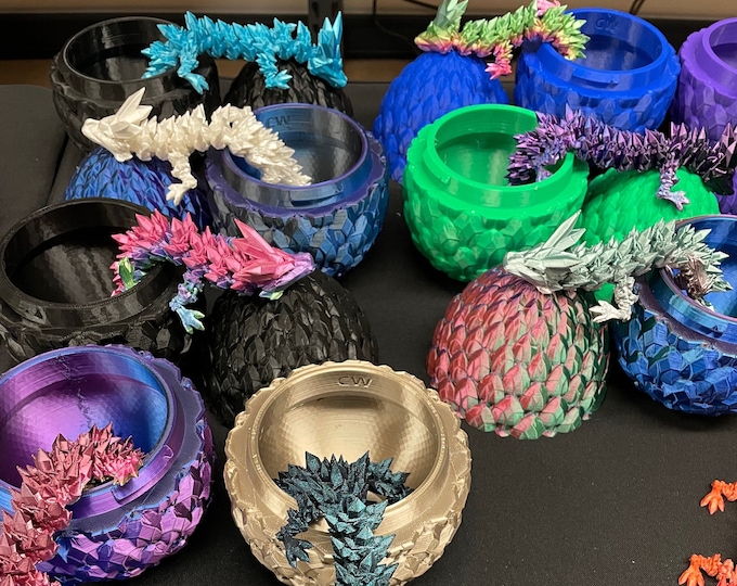 Dragon Scale Egg | Crystal Dragon | Sensory Toy | 3D Printed Fidget Toy