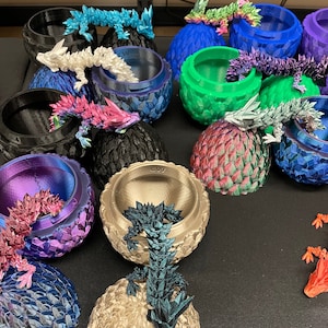 Dragon Scale Egg | Crystal Dragon | Sensory Toy | 3D Printed Fidget Toy