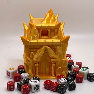 Snegg Frost Giant Dice Vault | Stash Box | 3D Printed | Mythic Roll | Compatible with Dungeons and Dragons, Pathfinder, TTRPG, Magic, etc.