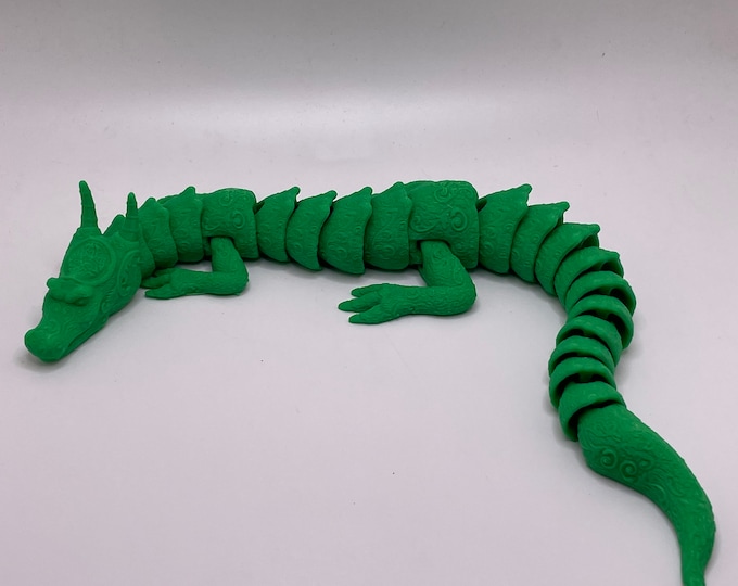 Deluxe Articulated Dragon | 3D Printed Fidget Toy | Hex3D Design