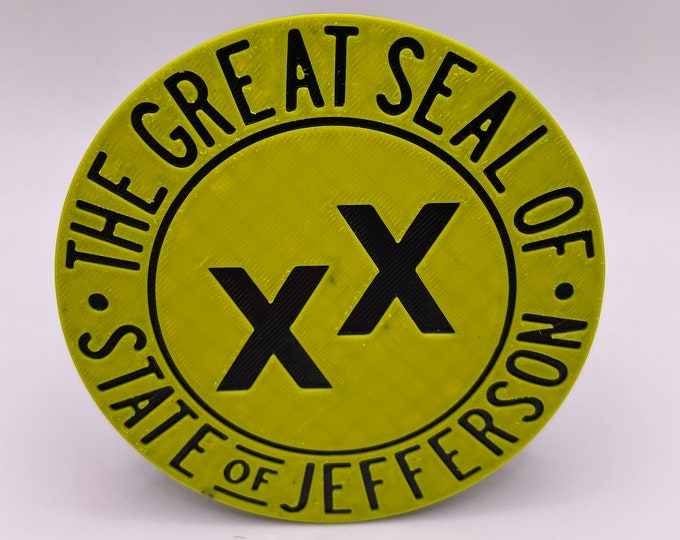 State of Jefferson | Trailer Hitch Cover | 3D Printed | Tow Hitch Cover | Receiver Hitch Cover | SOJ 51