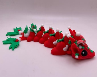 Baby Christmas Dragon | 3D Printed Fidget Toy | Sensory Toy