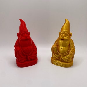 Gartenzwerg inspiriert Buddha, lachender Buddha
