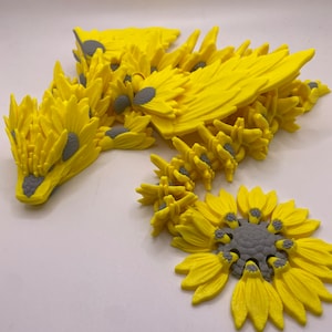 Sunflower Dragon | 3D Printed Fidget Toy | Sensory Toy