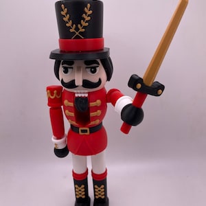 Nutcracker | Toy Soldier | Articulated | Christmas Décor | 3D Printed