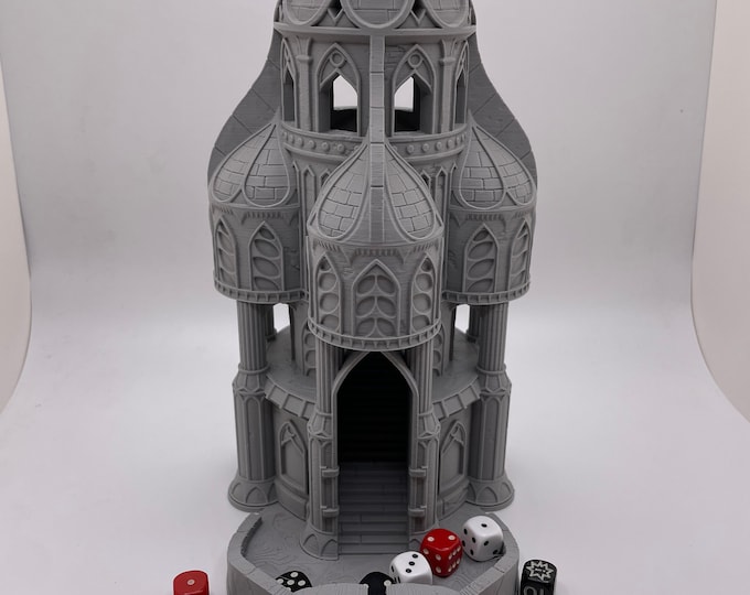 The Great Hall | 3D Printed Dice Roller | Mythic Roll | Compatible with Dungeons and Dragons, Pathfinder, TTRPG, Magic, etc.